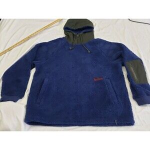 MANRESA HIGHLAND WEAR Fyne Fleece Sherpa Hoodie NAVY Blue Sweatshirt Mens XL